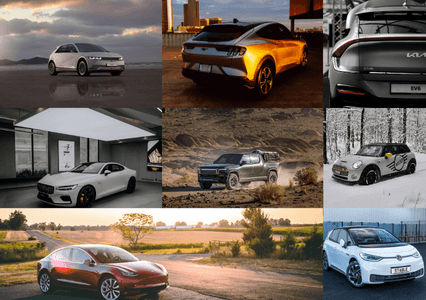 Collage of EV models